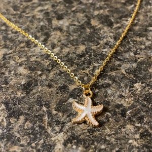 Gold Starfish Necklace